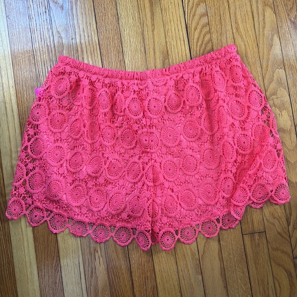 Heartsoul Plus Lace Overlay Shorts - Picture 3 of 4